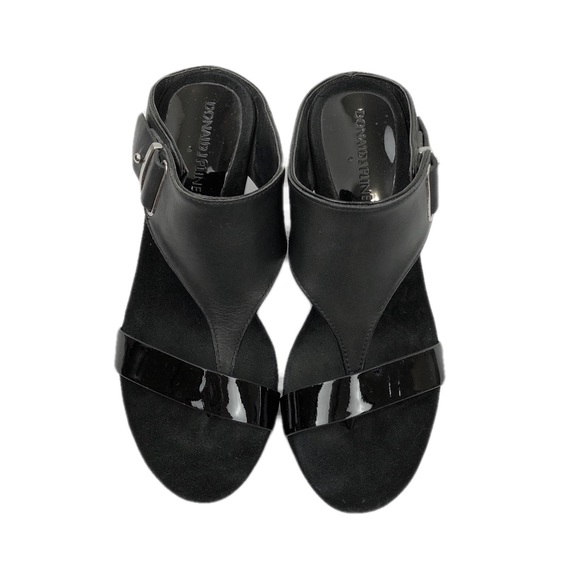 Donald J. Pliner T-Strap Wedge Heels - Picture 2 of 7